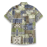 Retro Tribal TIKI Jungle Print Hawaiian Shirt